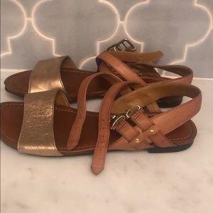 Clark’s gold Sandals